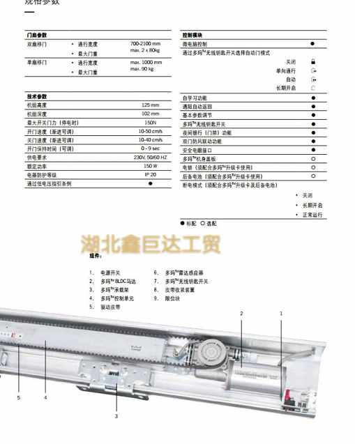 自动门安装说明书(多玛es68)